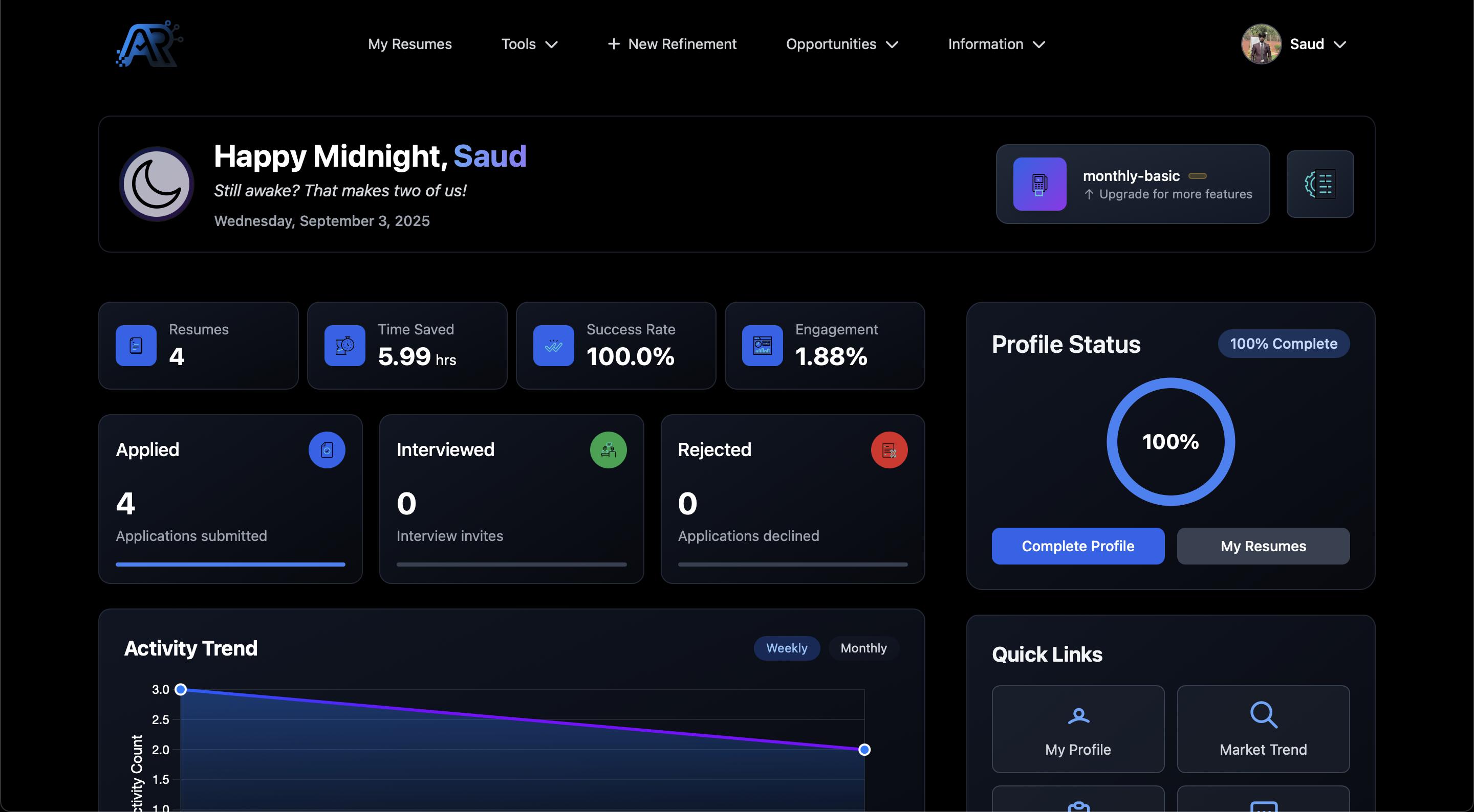 AI Resume and Content Generation Platform